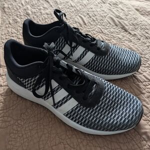 Adidas Women's Black and Gray Cloudfoam